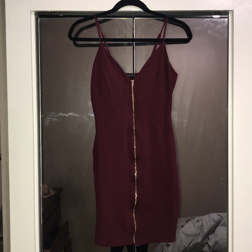 Front zip Bodycon dress